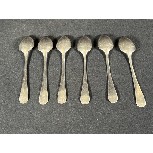 72 - 6 silver tea spoons -Gross 108g