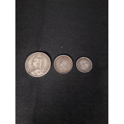 350 - 3 Silver coins 45g