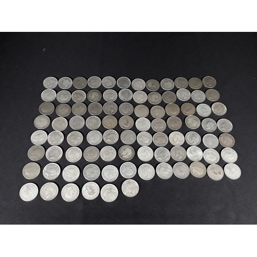 339 - Bag of half silver coins 503g