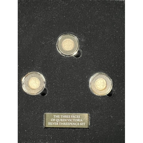 310 - Queen Victoria Silver Threepence set