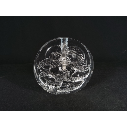 6 - Swedish glass stem vase and a glass decanter