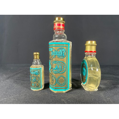 18 - 3 Bottles of Eau De Cologne Kolnisch Wasser 4711 vintage perfume