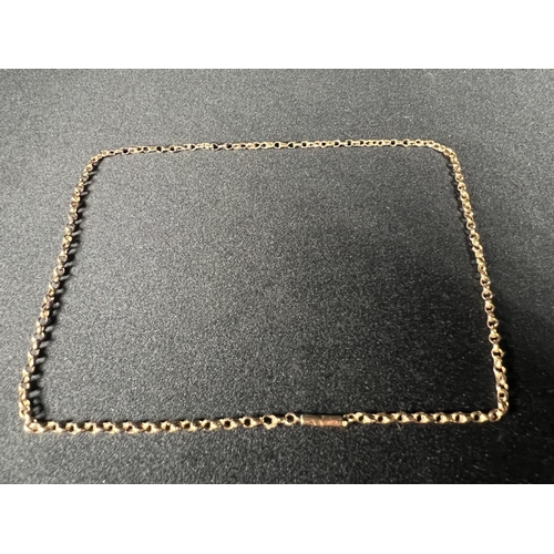 522 - 9ct gold belcher chain, 3.2g, 45cm