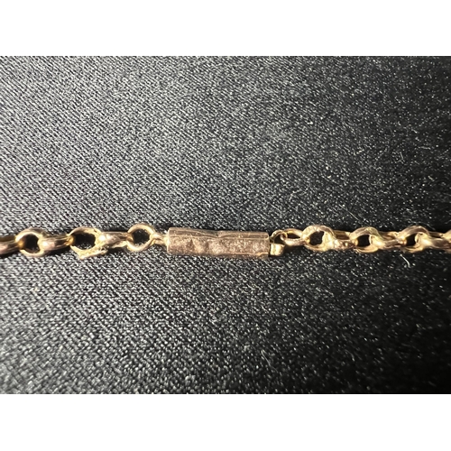 522 - 9ct gold belcher chain, 3.2g, 45cm