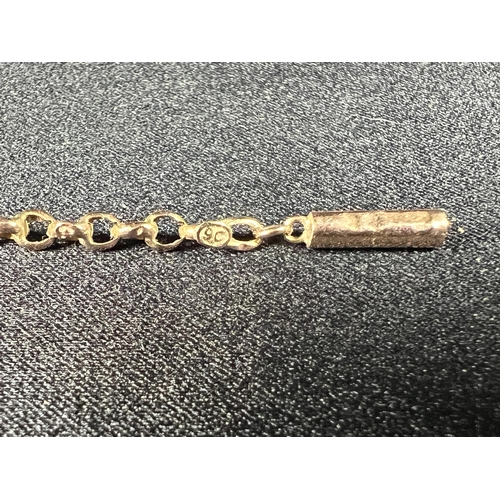 522 - 9ct gold belcher chain, 3.2g, 45cm