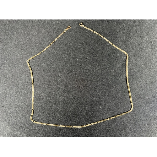 539 - 9ct gold chain, 2.6g, total chain length: 46cm