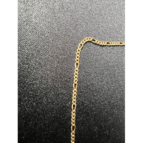539 - 9ct gold chain, 2.6g, total chain length: 46cm