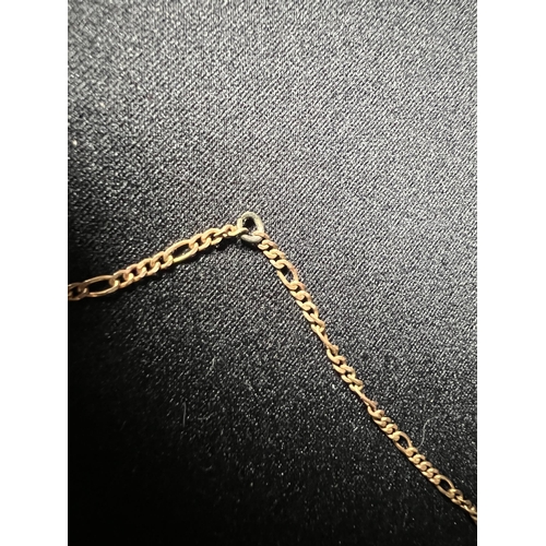 539 - 9ct gold chain, 2.6g, total chain length: 46cm