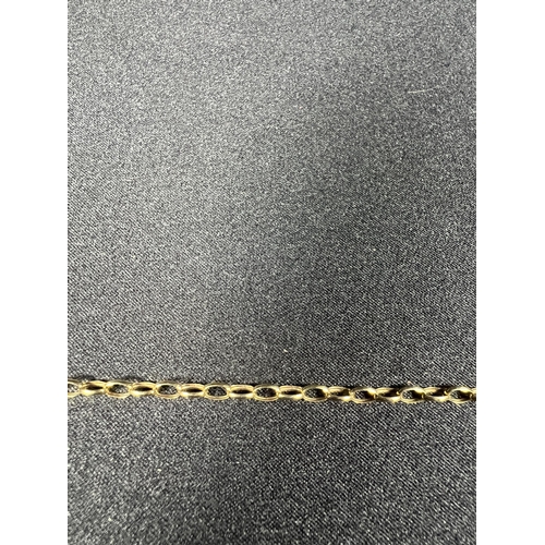 593 - 9ct gold belcher chain, 2.4g