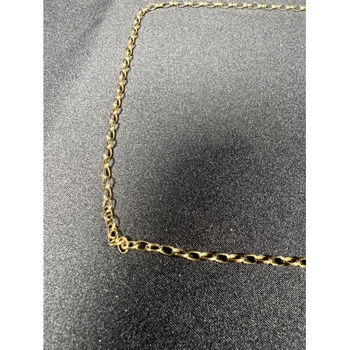 593 - 9ct gold belcher chain, 2.4g