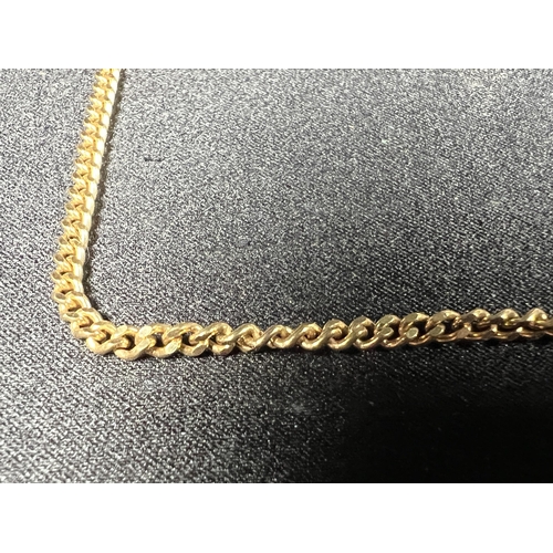 594 - 18ct gold curb link chain 13.4g