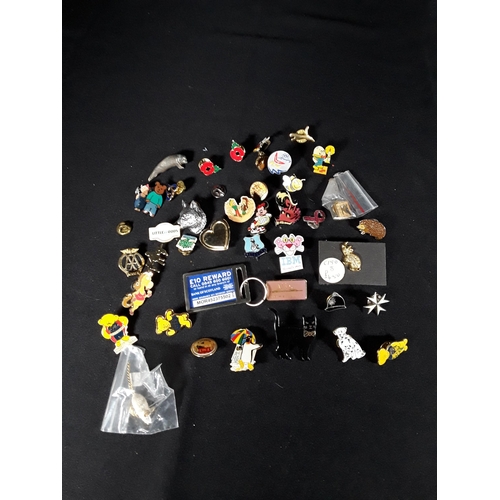 44 - Large qty of various pin badges