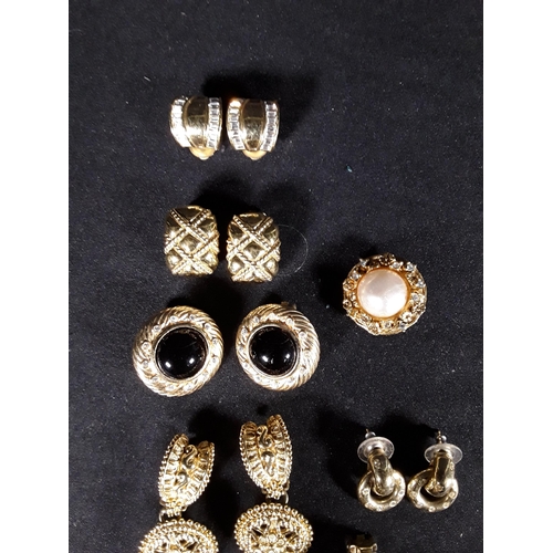 47 - Various clip on earrings inc Dior