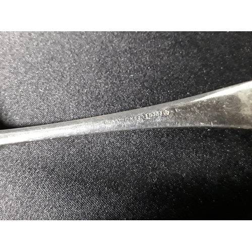 50 - 9 Silver forks stamped 800- 389g