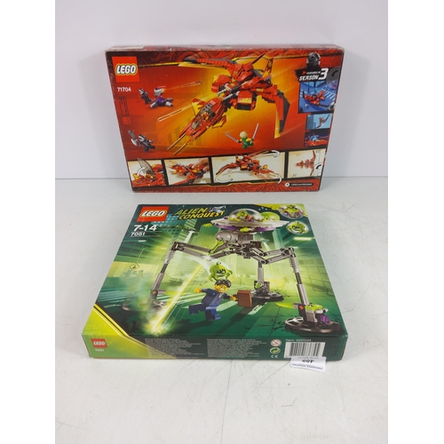 409 - 2 lego sets 7051 & 71704 Tripod invader and kai fighter