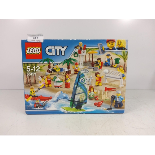 417 - Lego set 60153 fun at the beach (new and sealed)