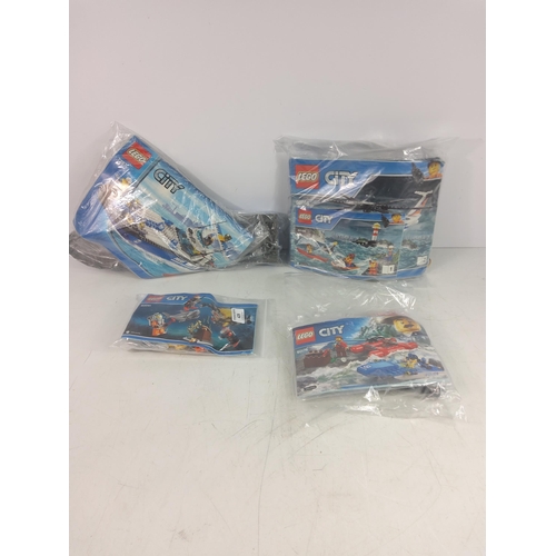 429 - 4 lego sets 60176, 60091, 60166 & 7287 - Wild river escape, Deep sea starter set, Heavy duty rescue ... 