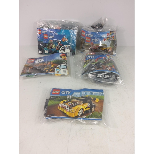 431 - 5 lego sets 60219, 60264, 60181, 60148 & 60113 - Construction loader, Ocean exploration submarine, F... 