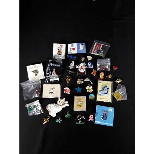 43 - Large qty of various pin badges