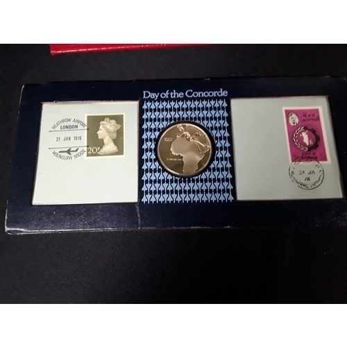 313 - 2 Coin sets and a concorde coin