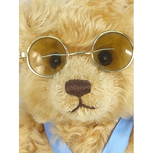 89 - Steiff jointed teddy with medal