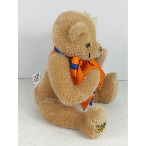 90 - Merrythought Playmates  jointed teddy & Golly with certificates