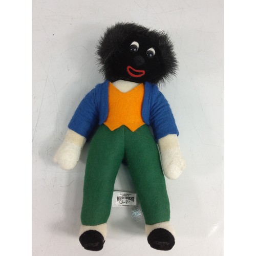 90 - Merrythought Playmates  jointed teddy & Golly with certificates