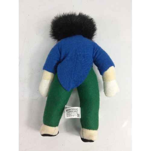 90 - Merrythought Playmates  jointed teddy & Golly with certificates