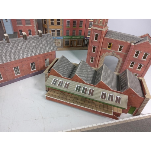 34 - Large box of model railway buildings, mainly Metcalf