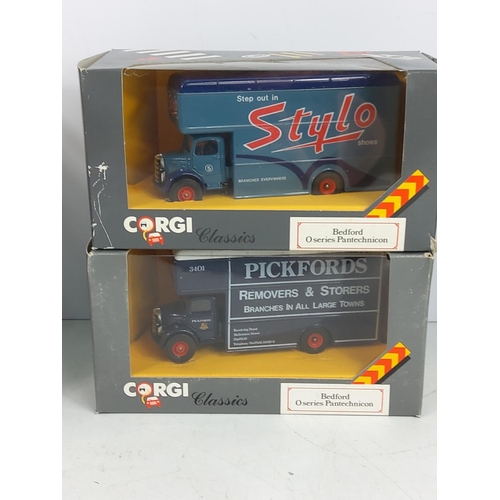 4 - 8 Corgi vans and a Corgi Coke Cola truck