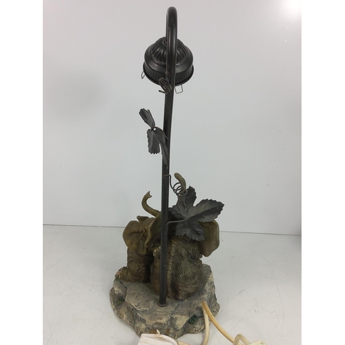 20 - Figural lamp and elephant lamp