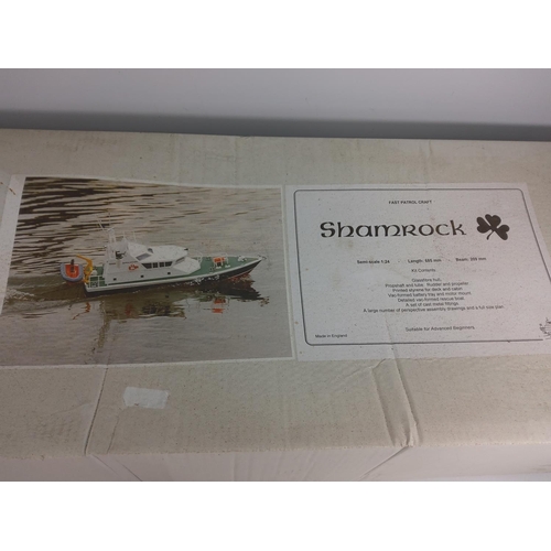 42 - Part built Shamrock model remote control cruiser