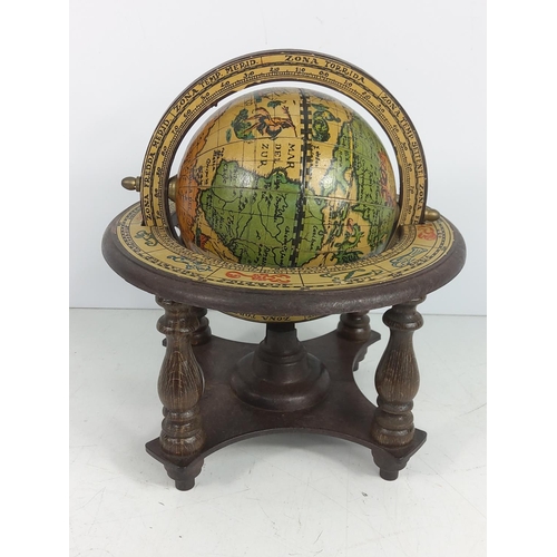 7 - Globe and a mantle clock