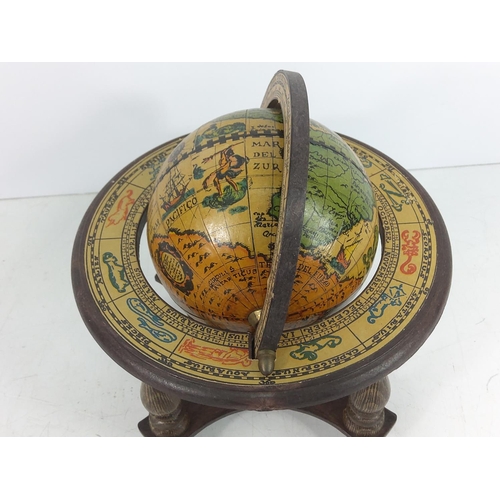 7 - Globe and a mantle clock