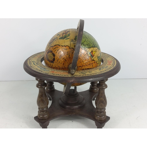 7 - Globe and a mantle clock