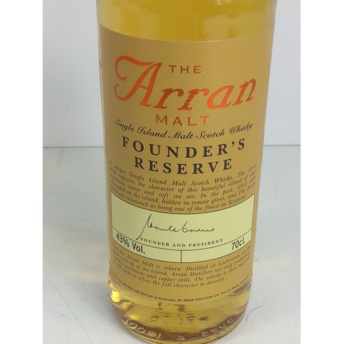 39 - Bottle of Arran Founders Reserve Malt Scotch