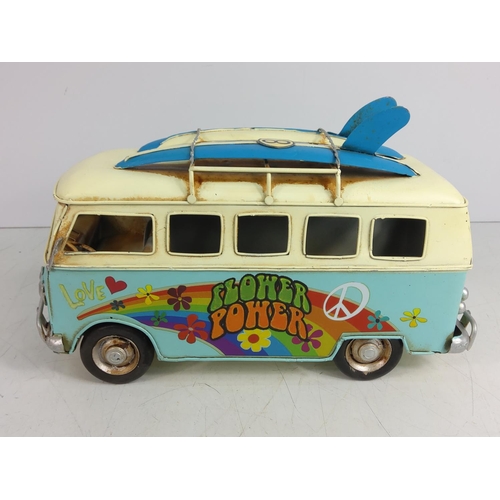 112 - Tin plate model campervan