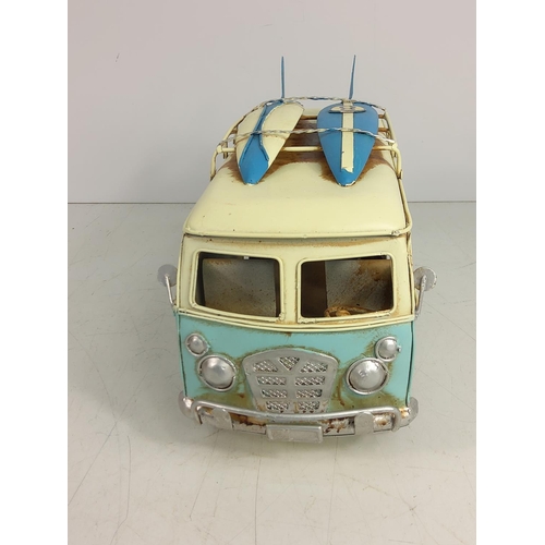 112 - Tin plate model campervan