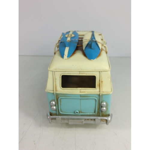 112 - Tin plate model campervan