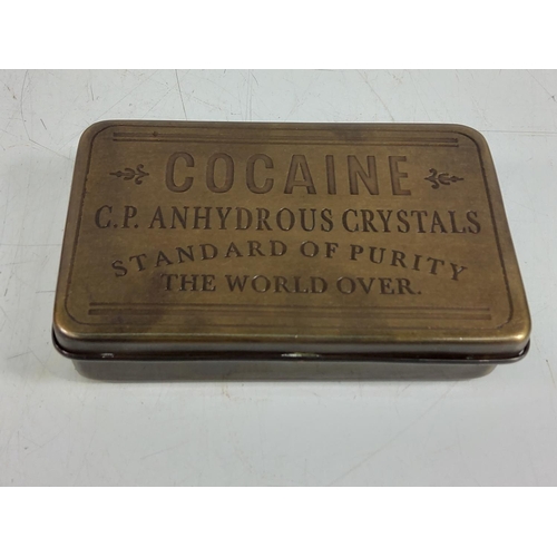 115 - Brass cocaine tin