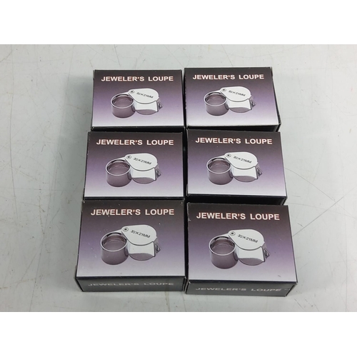 127 - 6 new jewellers loupes