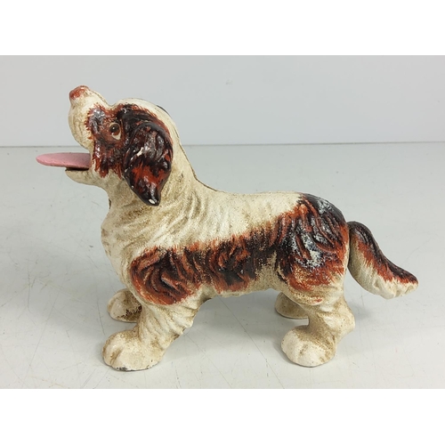 135 - Cast metal automaton money box in the form of a dog