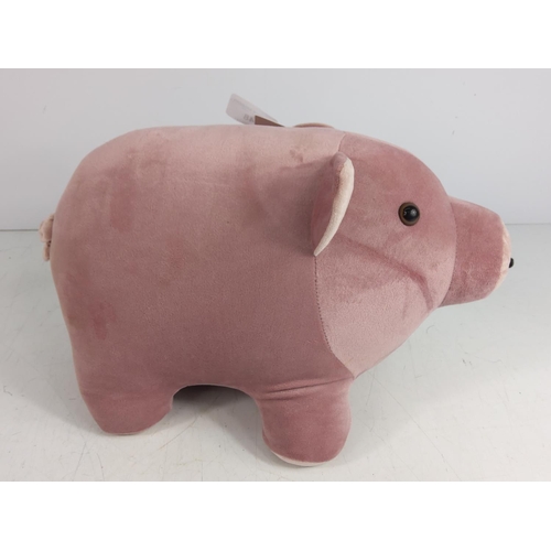 148 - Plush pig door stop