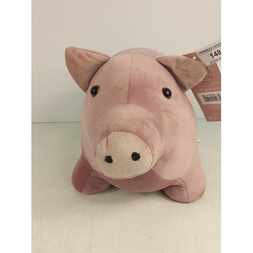 148 - Plush pig door stop