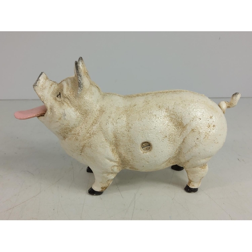 149 - Cast metal automaton money box in the form of a pig