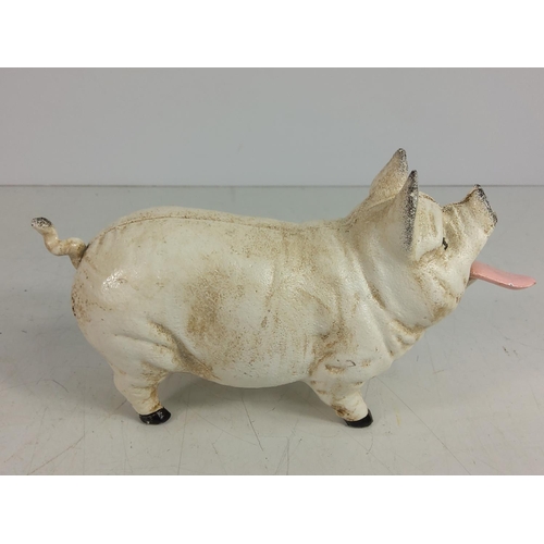 149 - Cast metal automaton money box in the form of a pig