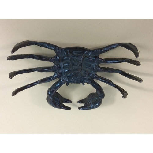 243 - Cast bronze crab (large), 12 x 8cms