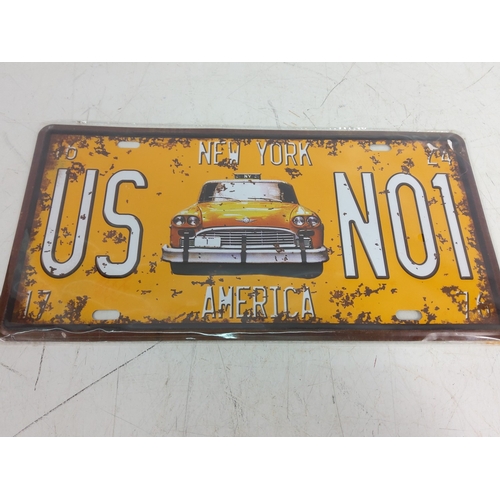 41 - 4 novelty tin plate signs