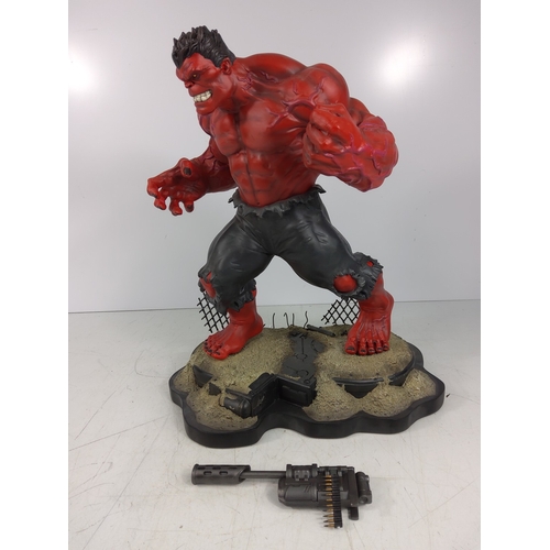 85 - Large red Hulk Marvel figure