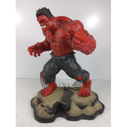 85 - Large red Hulk Marvel figure